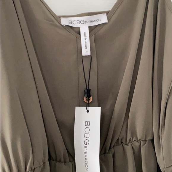 NWT - BCBGeneration - Olive Color Summer Dress! - Picture 5 of 6